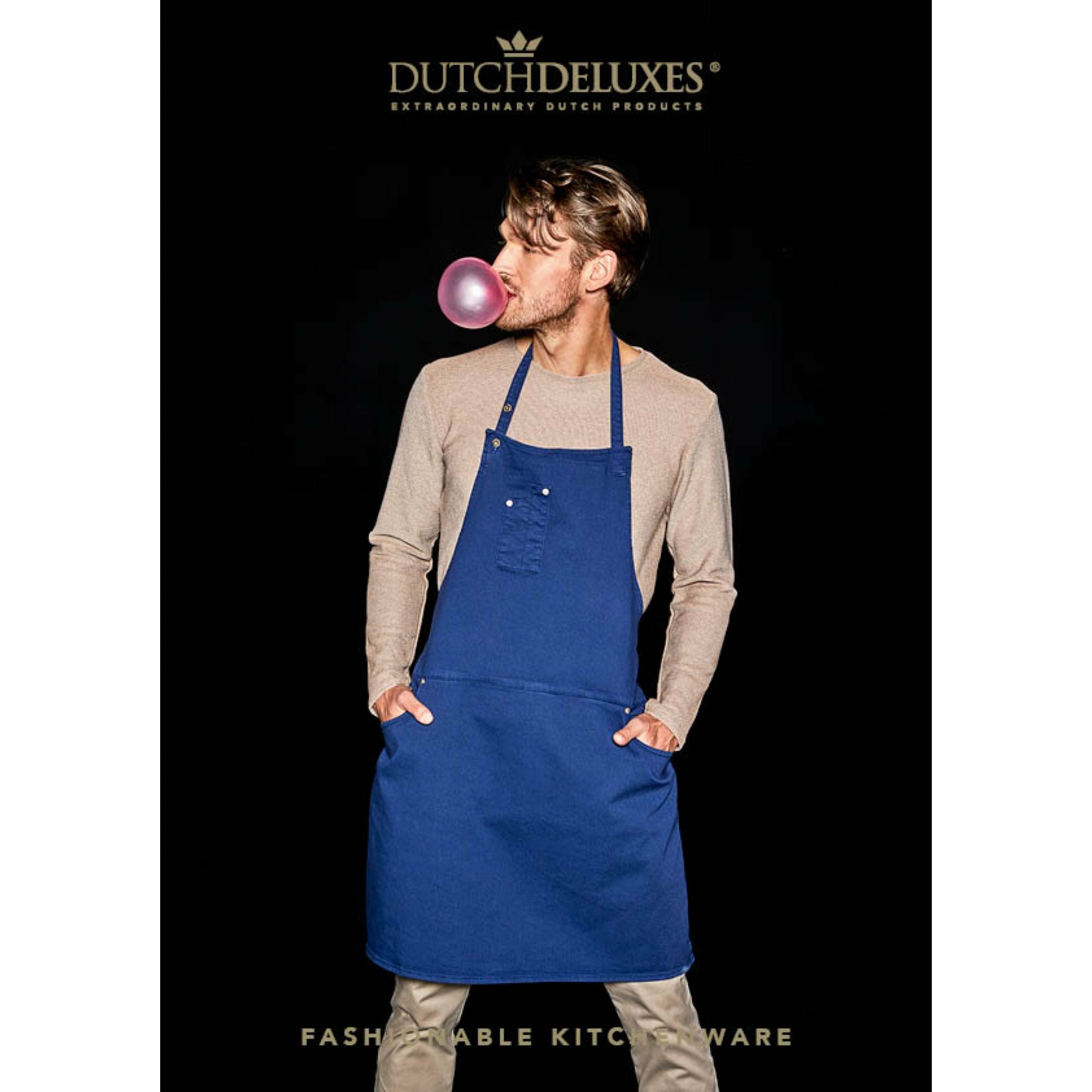DutchDeluxes pět kapesní zástěry Comfort Fit, tmavě modrá