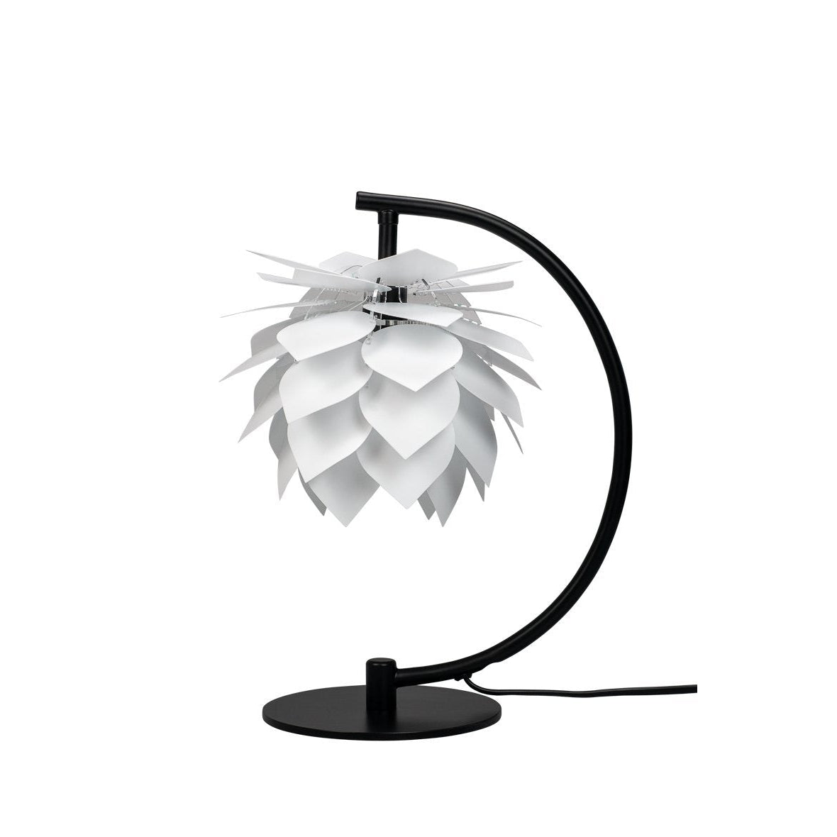 Dyberg Larsen Pine Apple Xs Drip/Drop stolní lampa, černá/bílá