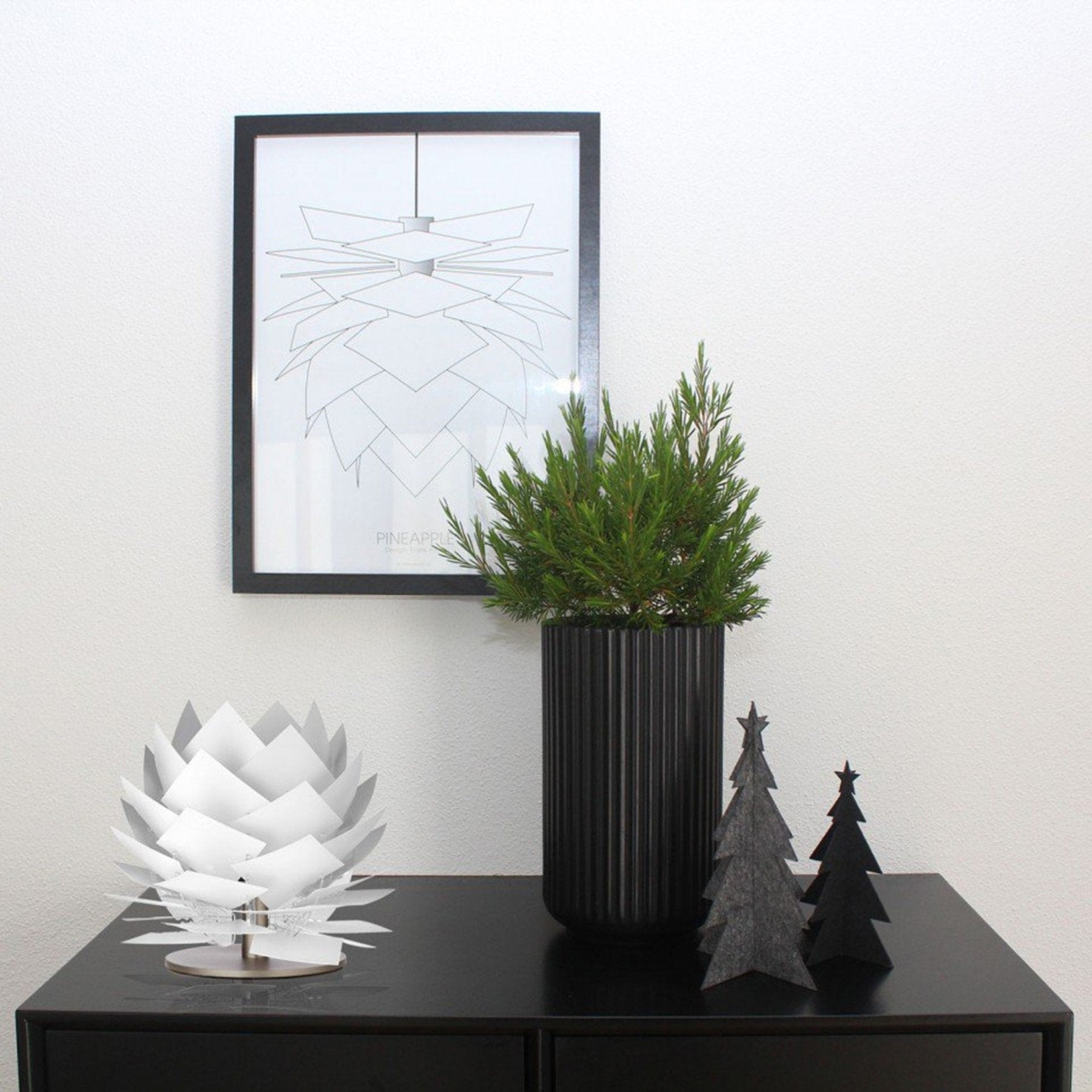 Dyberg Larsen ananasová stolní lampa bílá, xs malá