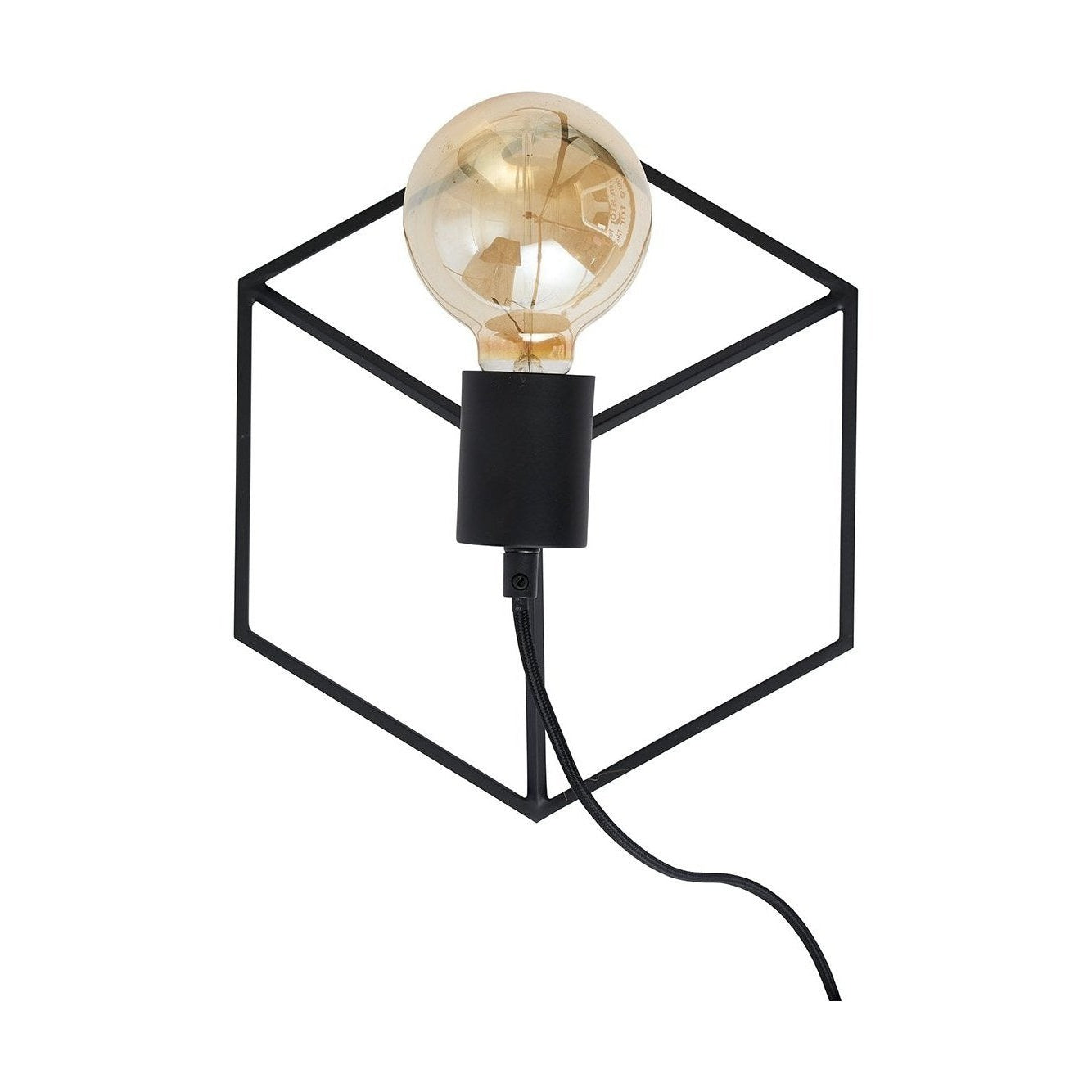Nástěnná lampa Dyberg Larsen Wall Cube, černá
