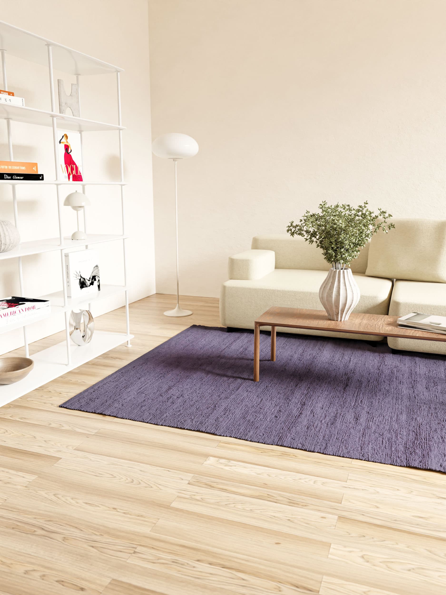 Koberec pevný bavlněný koberec 140 x 200 cm, elektrický