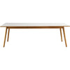 FDB Møbler C35 C Jídelní stůl pro 8 osob dubu, bílý linoleum, 95x220 cm