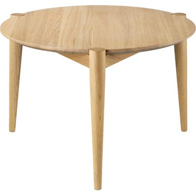 FDB Møbler D102 Søs konferenční stolek Ø55 cm, přírodní dub