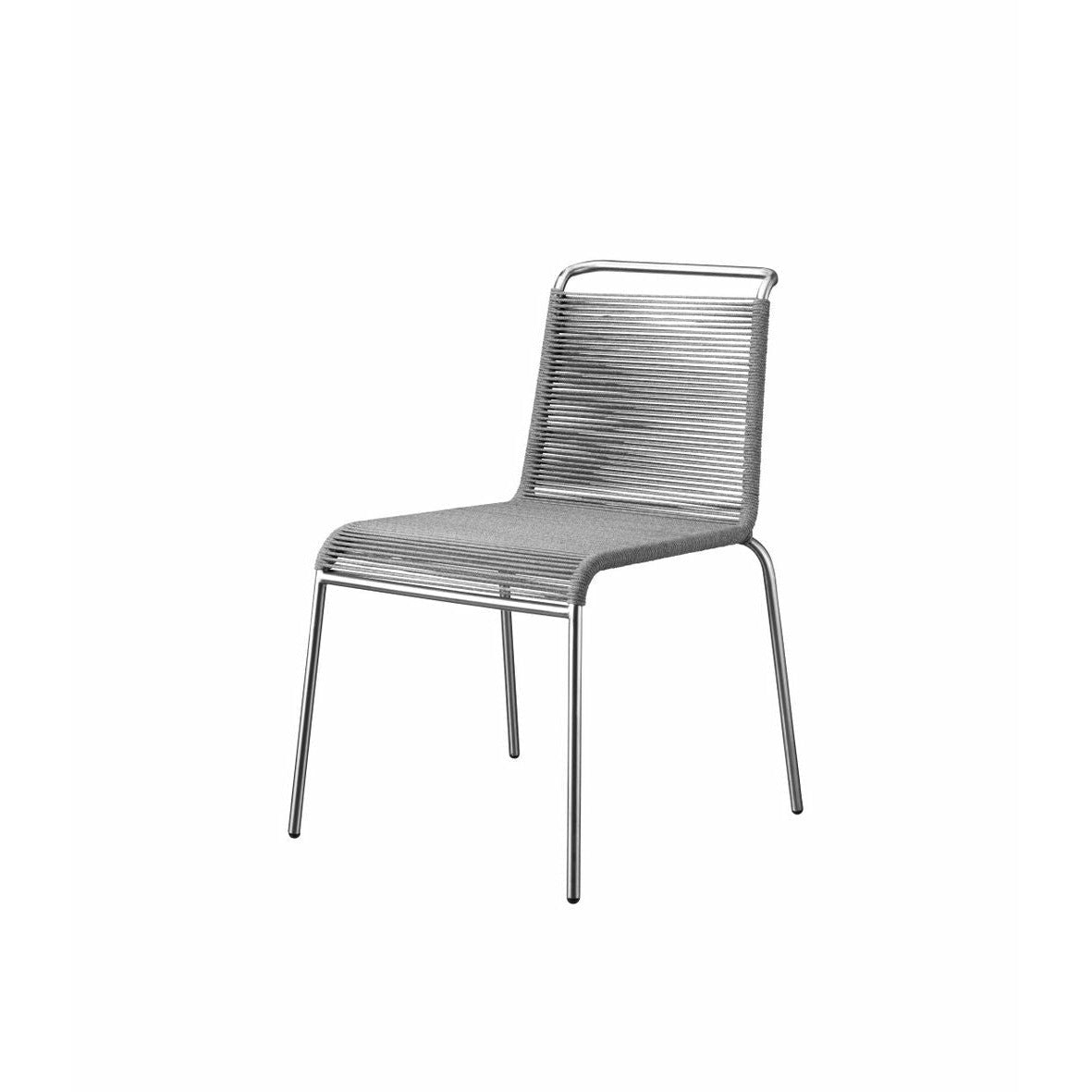 FDB Møbler M20 Teglgaard Cord Chair, kov/světle šedá