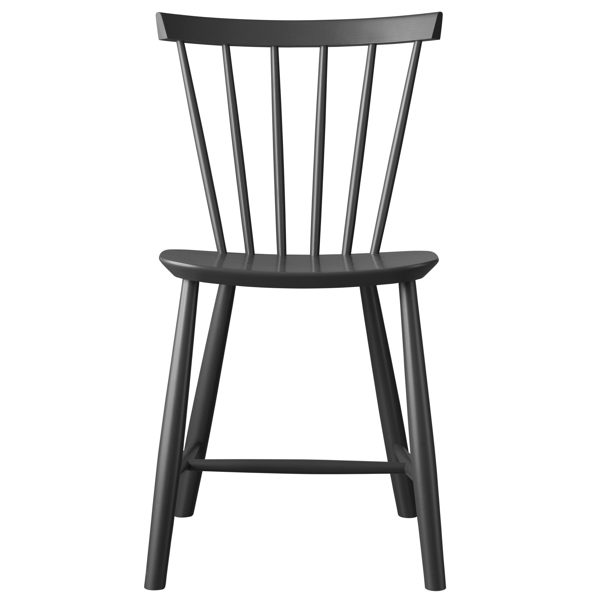 FDB Møbler Poul Volther J46 Jídelní židle Beech, tmavě šedá, H 80 cm