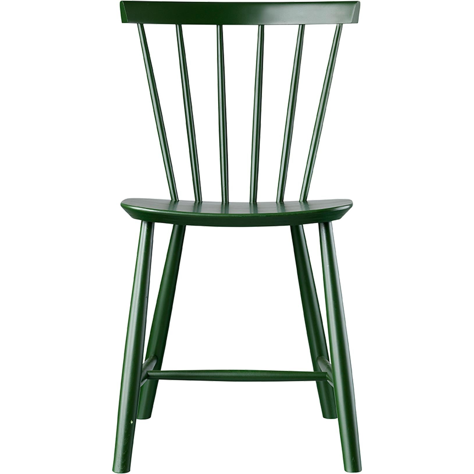 FDB Møbler Poul Volther J46 Jídelní židle Beech, lahví zelená, H 80 cm