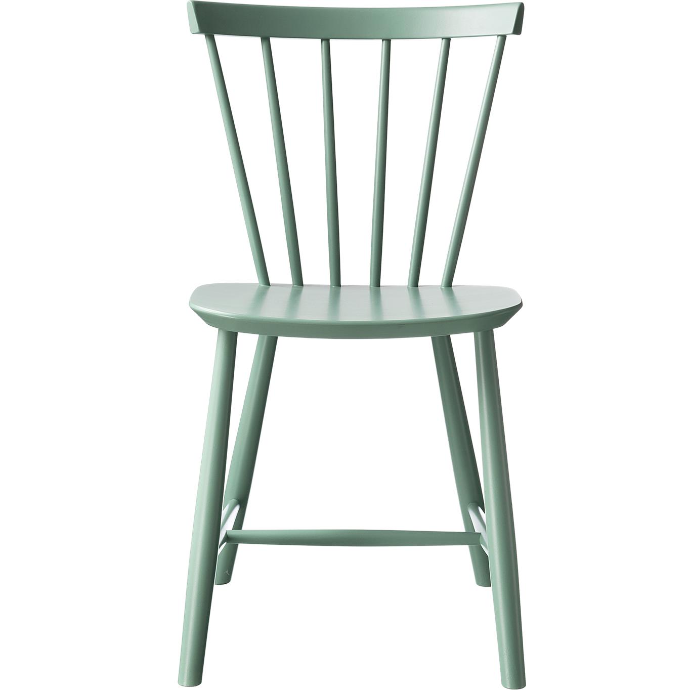 FDB Møbler Poul Volther J46 Jídelní židle Beech, pracho zelená, H 80 cm