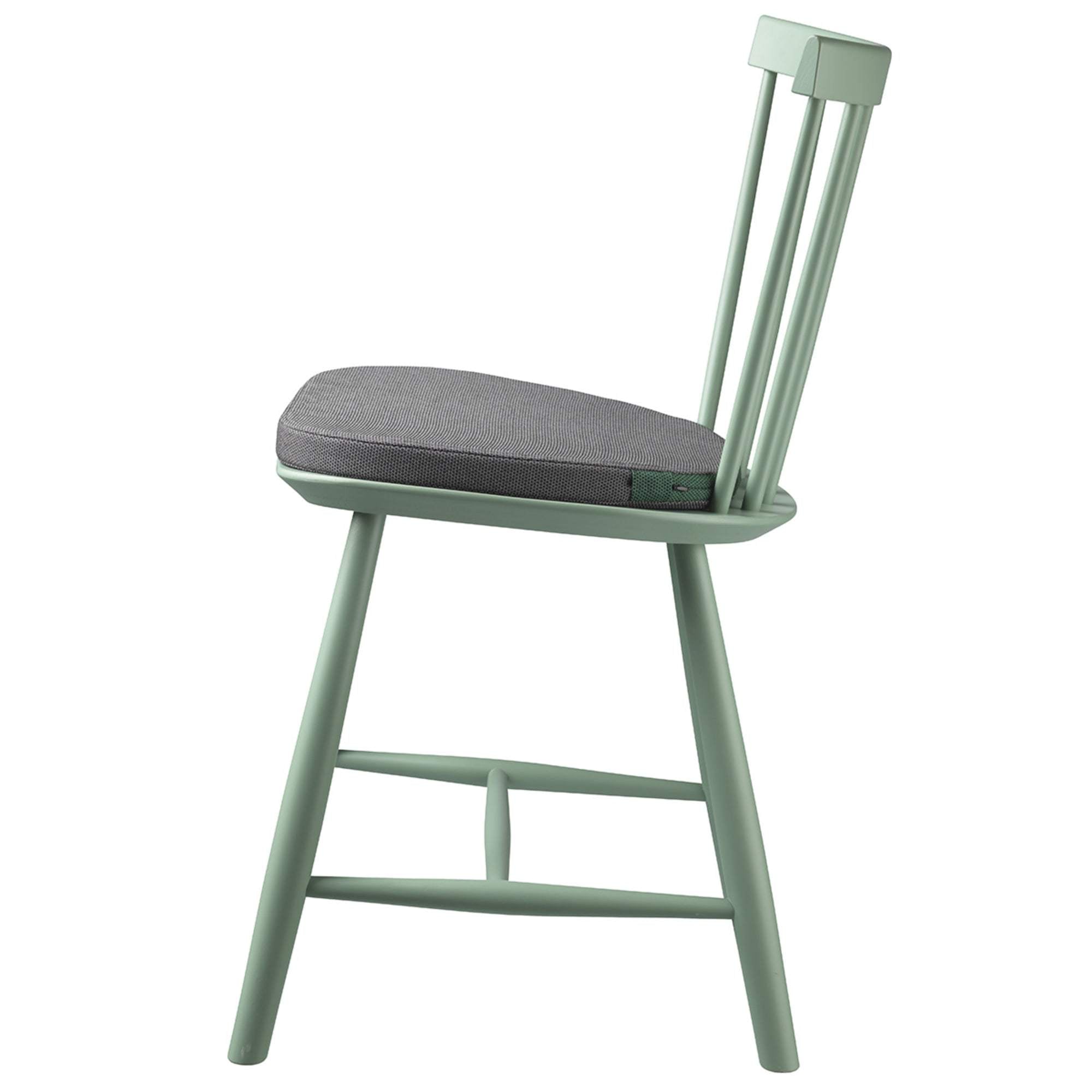 FDB Møbler R4 sedací polštář pro židle J46, šedá/zelená