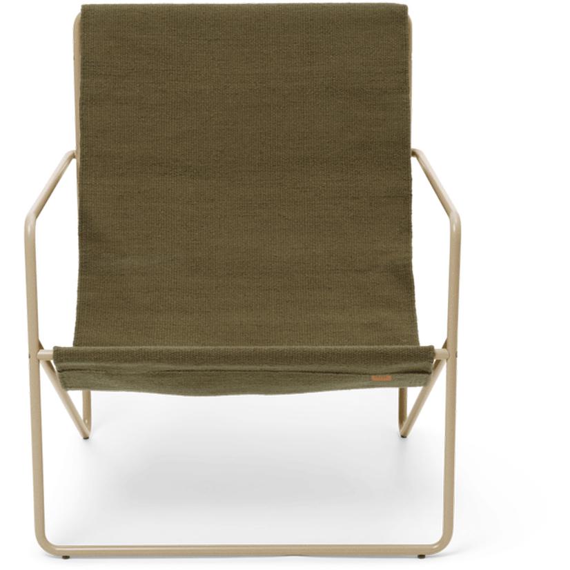 Ferm Living Desert Lounge Chair, Cashmere/Olive