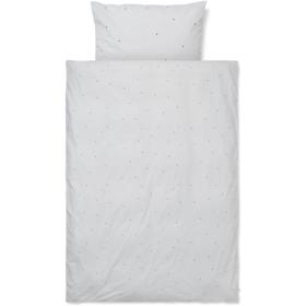 Ferm Living Dot Emboidery Bed Linen Light Grey, Baby