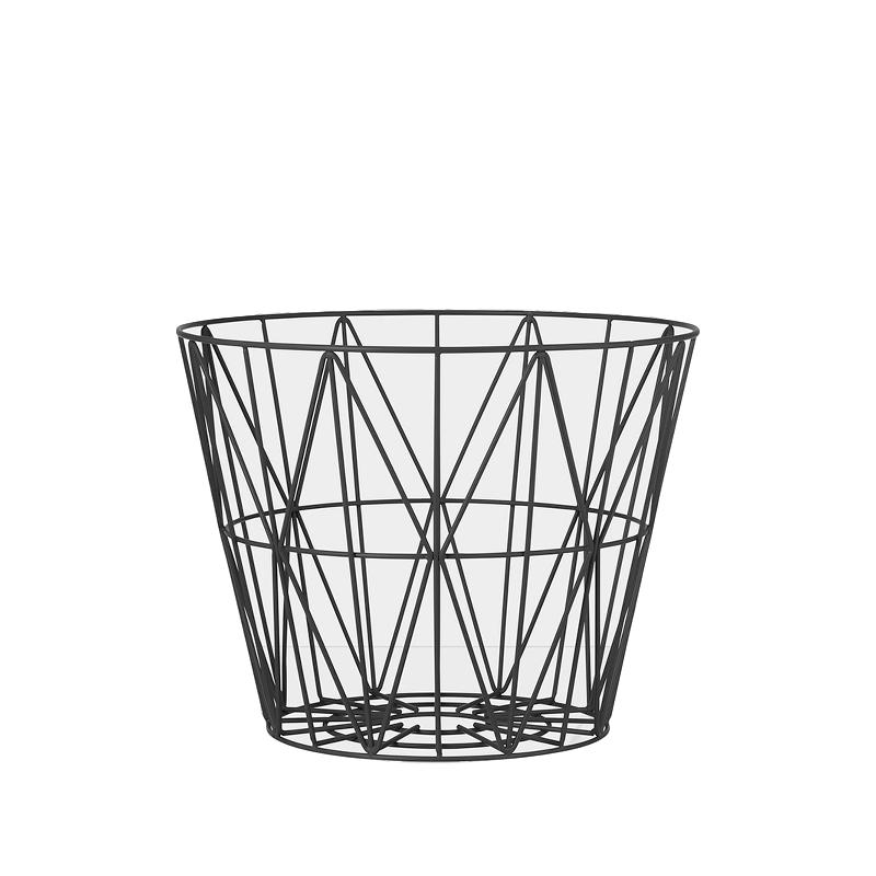 Ferm Living Thread Basket Black, Ø50cm