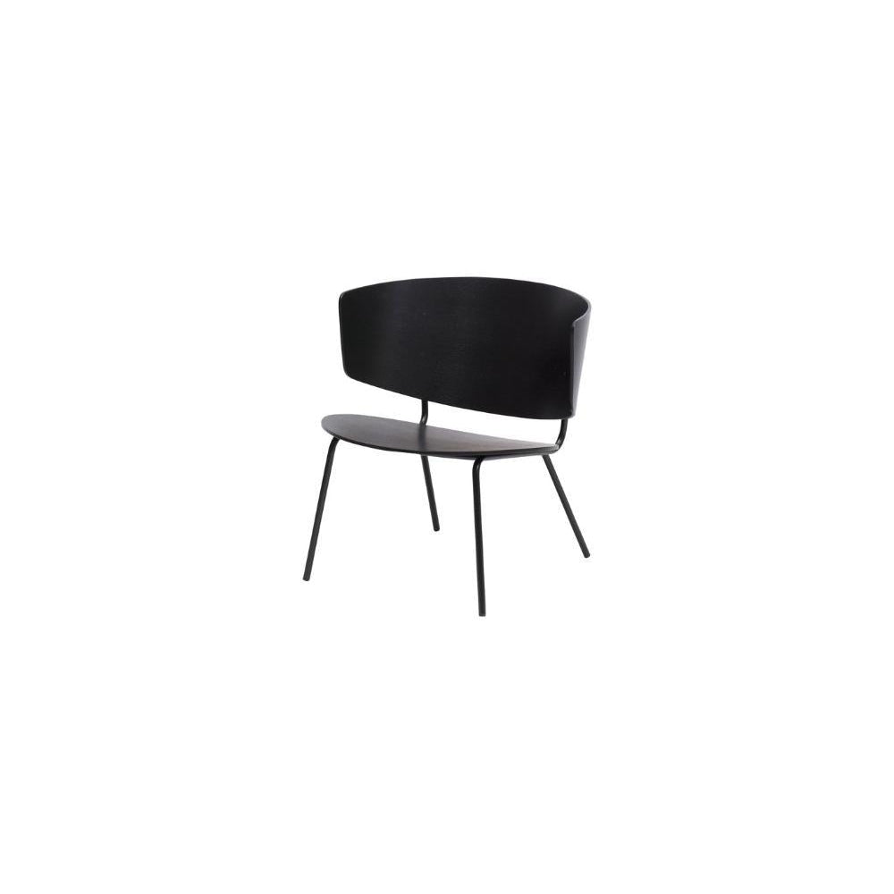 Ferm Living Herman Lounge Chair, černá/tmavě šedá