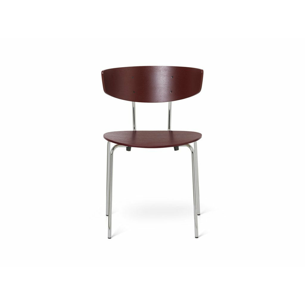 Židle Herman Ferm Living, Chrome/Red Brown