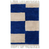 Ferm Living Mara Handotted Carpet 80x120 cm, jasně modrá/off bílá