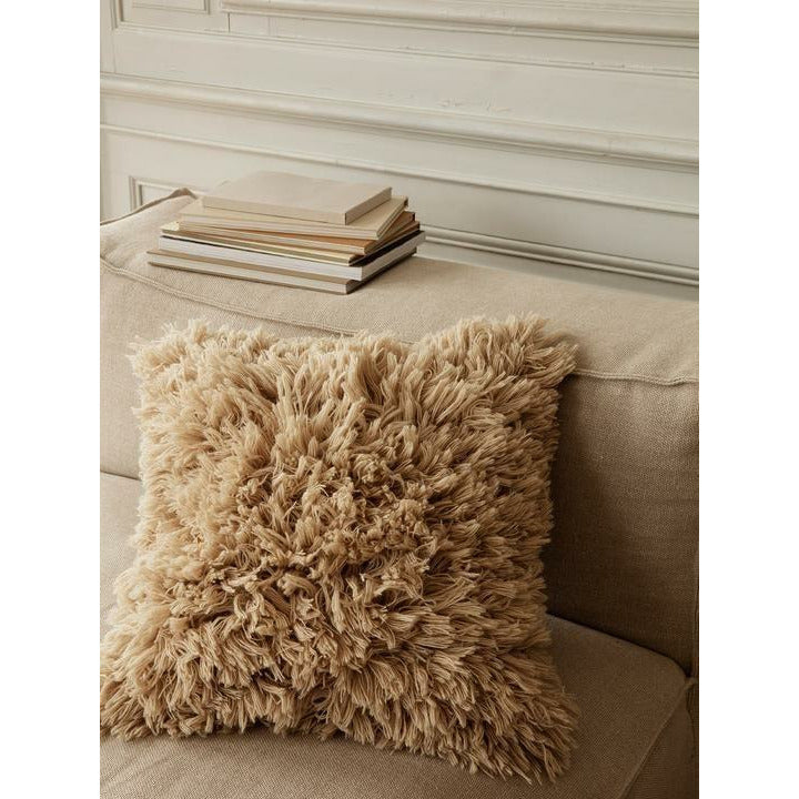 Ferm Living Meadow High Pile Cushion 50x50 cm, lehký písek