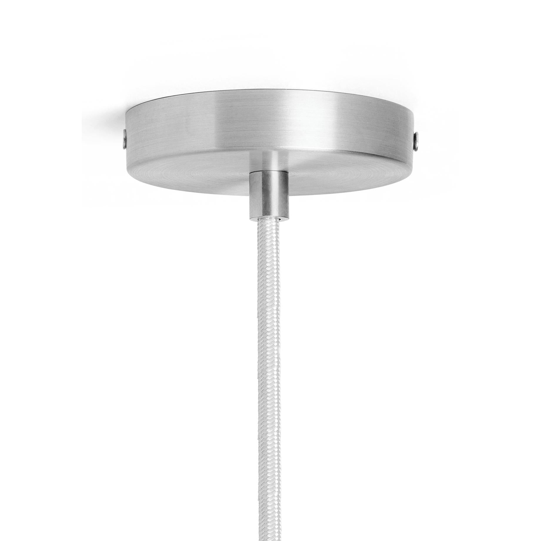 Ferm Living Vuelta Suspension Lamp nerezová ocel Ø60 cm, bílá