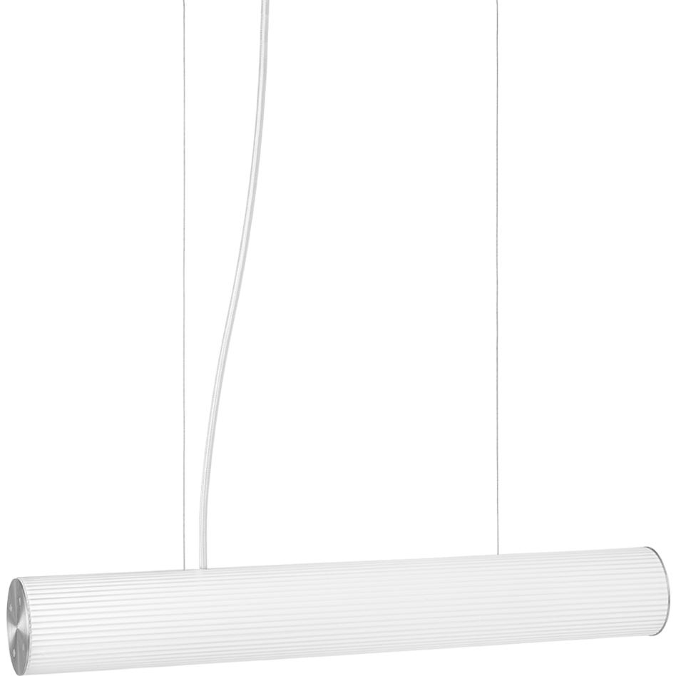 Ferm Living Vuelta Suspension Lamp nerezová ocel Ø60 cm, bílá