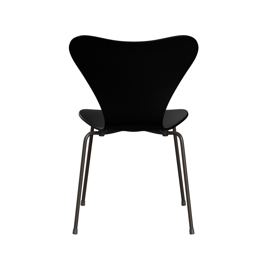 Fritz Hansen 3107 židle Unuppolstered, Brown Bronze/Lacquered Black