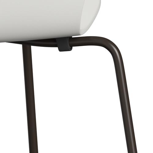 Fritz Hansen 3107 Židle Unuppolstered, Brown Bronze/Lacquered White