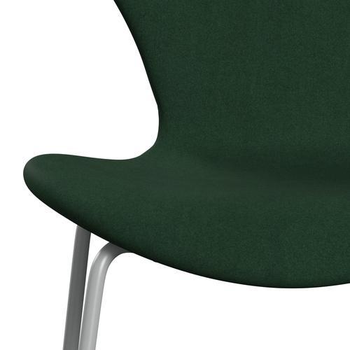 Fritz Hansen 3107 Židle plné čalounění, devět Grey/Divina Dark Green (Div876)