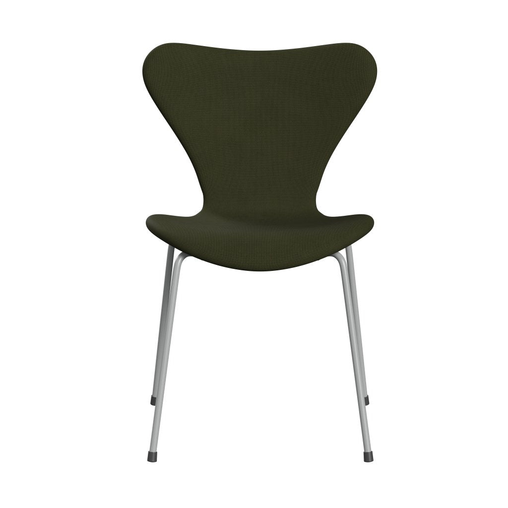 Fritz Hansen 3107 židle plné čalounění, devět šedé/slávy tmavě hnědé zelené