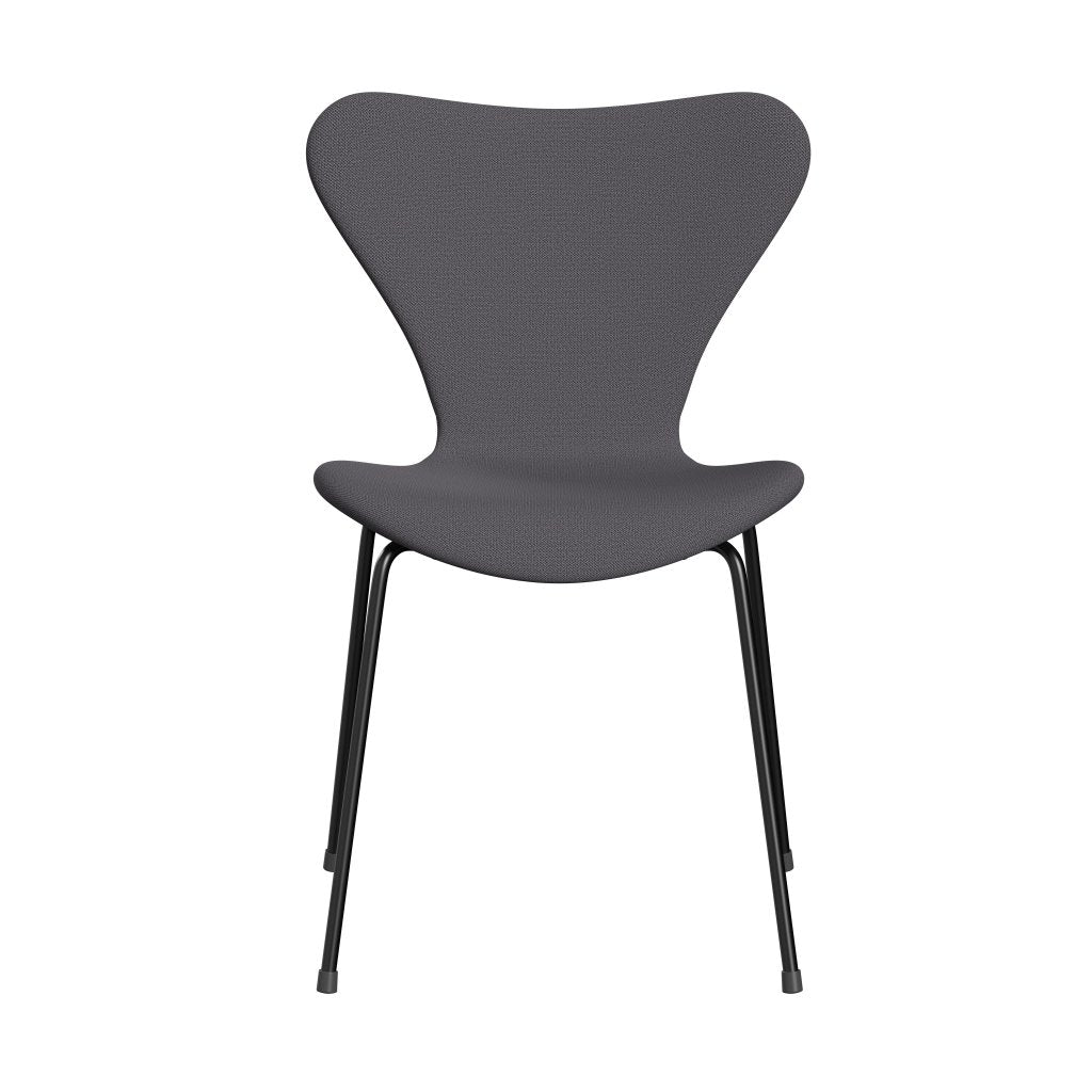 Fritz Hansen 3107 židle plné čalounění, černá/zachycení tmavě šedé