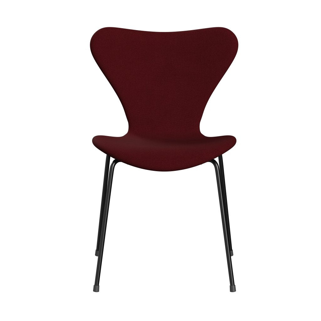 Fritz Hansen 3107 židle plné čalounění, černá/křesťanská Shavn Red Uni