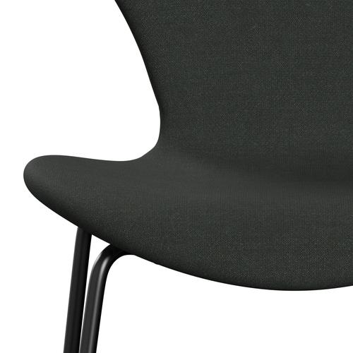 Fritz Hansen 3107 židle plné čalounění, černá/fiord černý vícebarevný