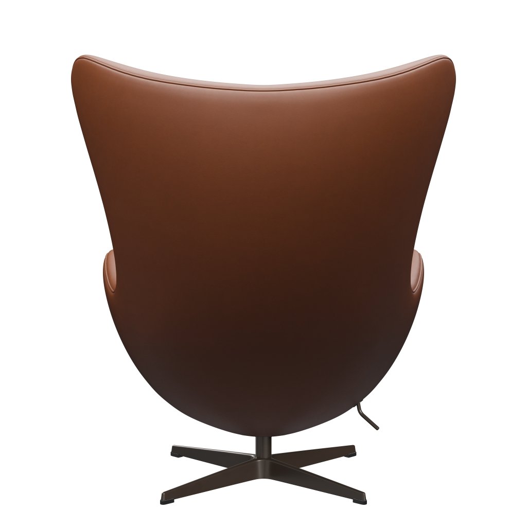 Fritz Hansen The Egg Lounge Chair Leather, Brown Bronz/Essential Walnut