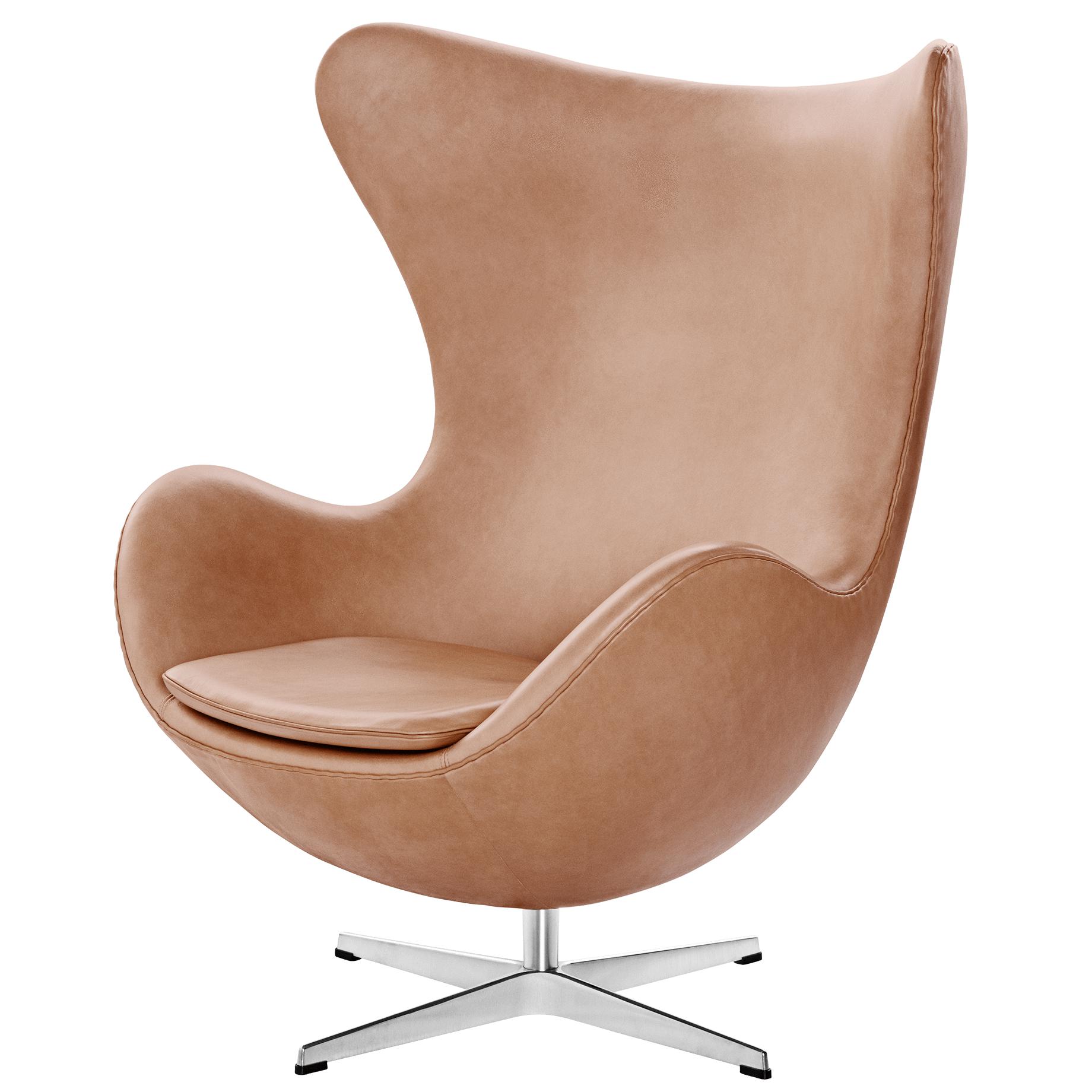 Fritz Hansen The Egg Lounge Chair Leather, rustikální kůže