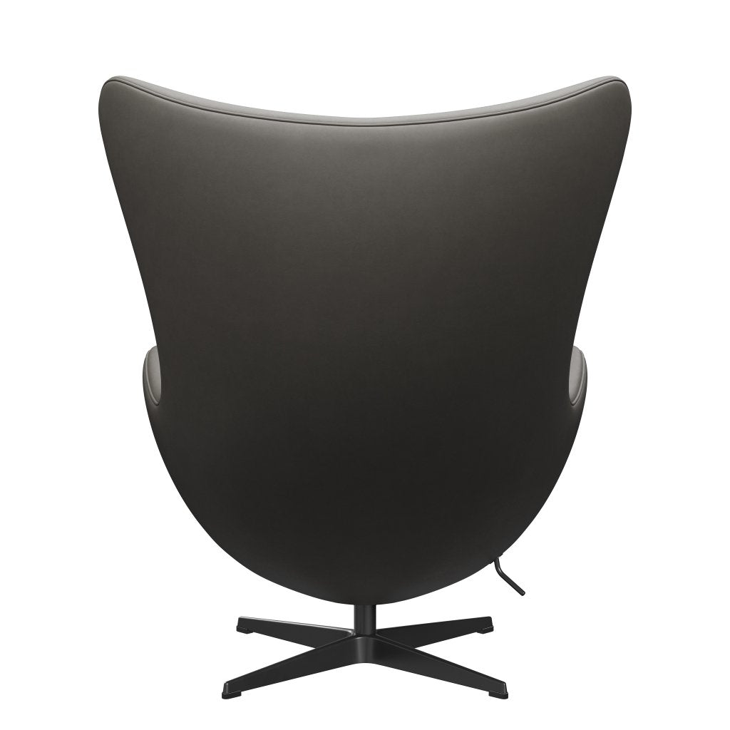 Fritz Hansen The Egg Lounge Chair Leather, černá/esenciální láva