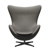 Fritz Hansen The Egg Lounge Chair Leather, černá/esenciální láva