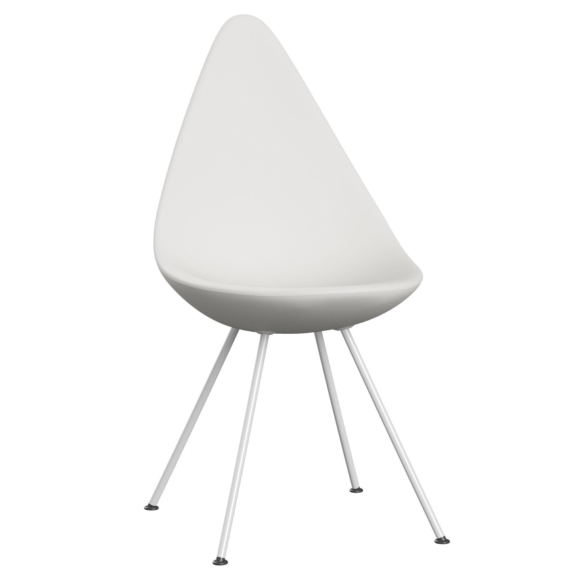 Fritz Hansen Drop Chair, White/White