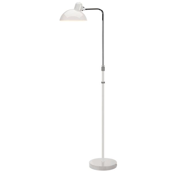 Fritz Hansen Kaiser Idell Výška Nastavitelná podlahová lampa, bílá