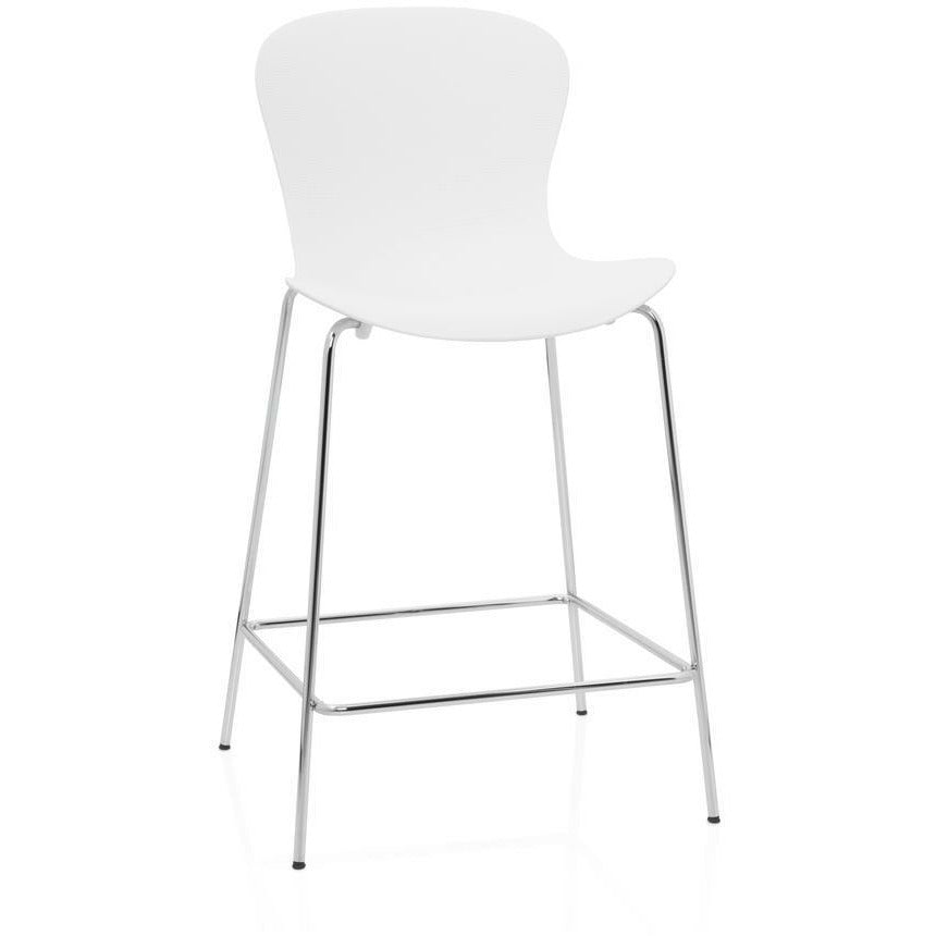 Židle Fritz Hansen NAP Bar 76 cm, mléko bílá