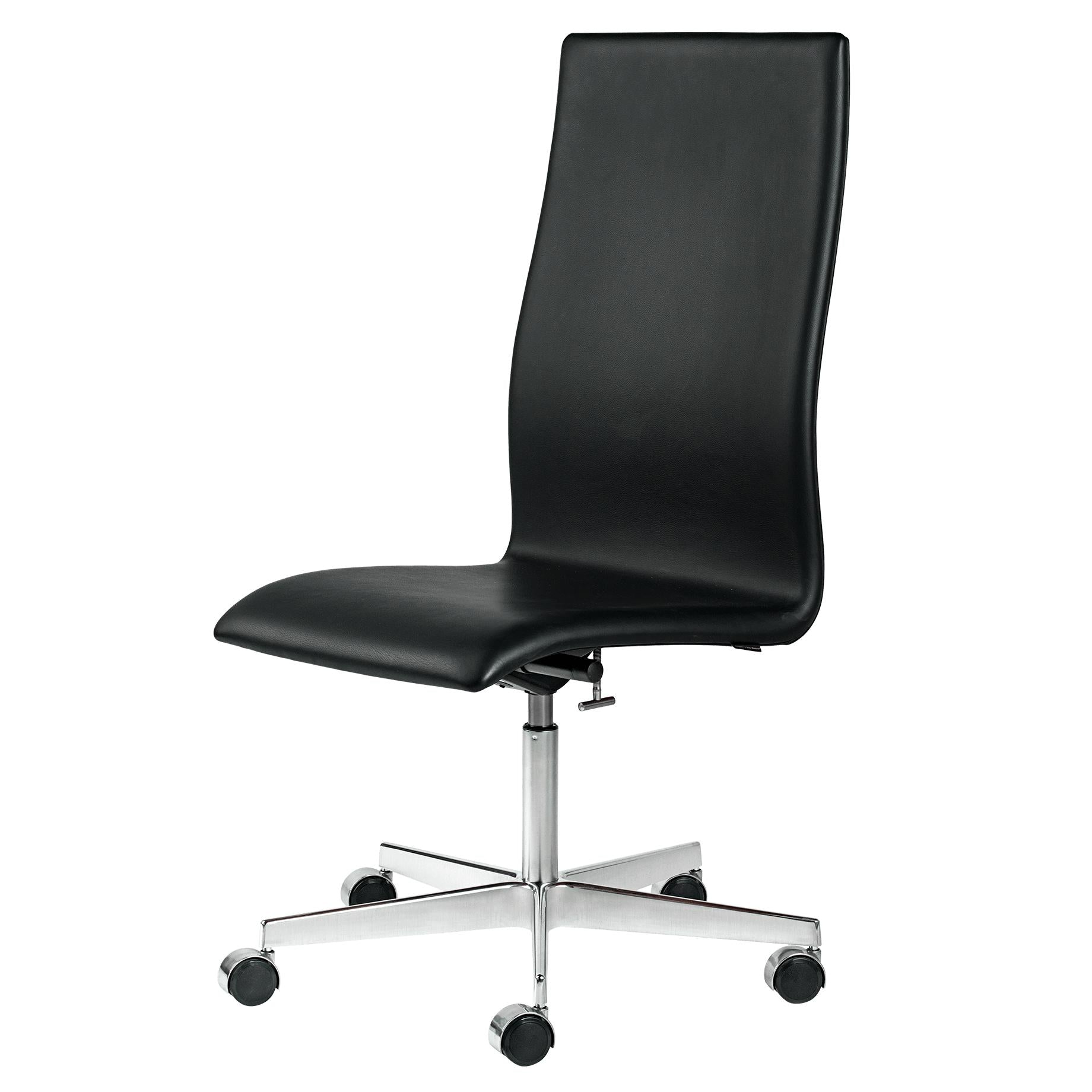 Fritz Hansen Oxford Classic Výška Nastavitelná kancelářská židle kůže, střední záda