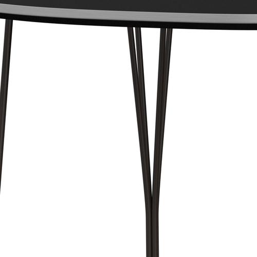 Jídelní stůl Fritz Hansen Superellipse Brown Bronz/Black Fenix ​​Lamináty, 170x100 cm