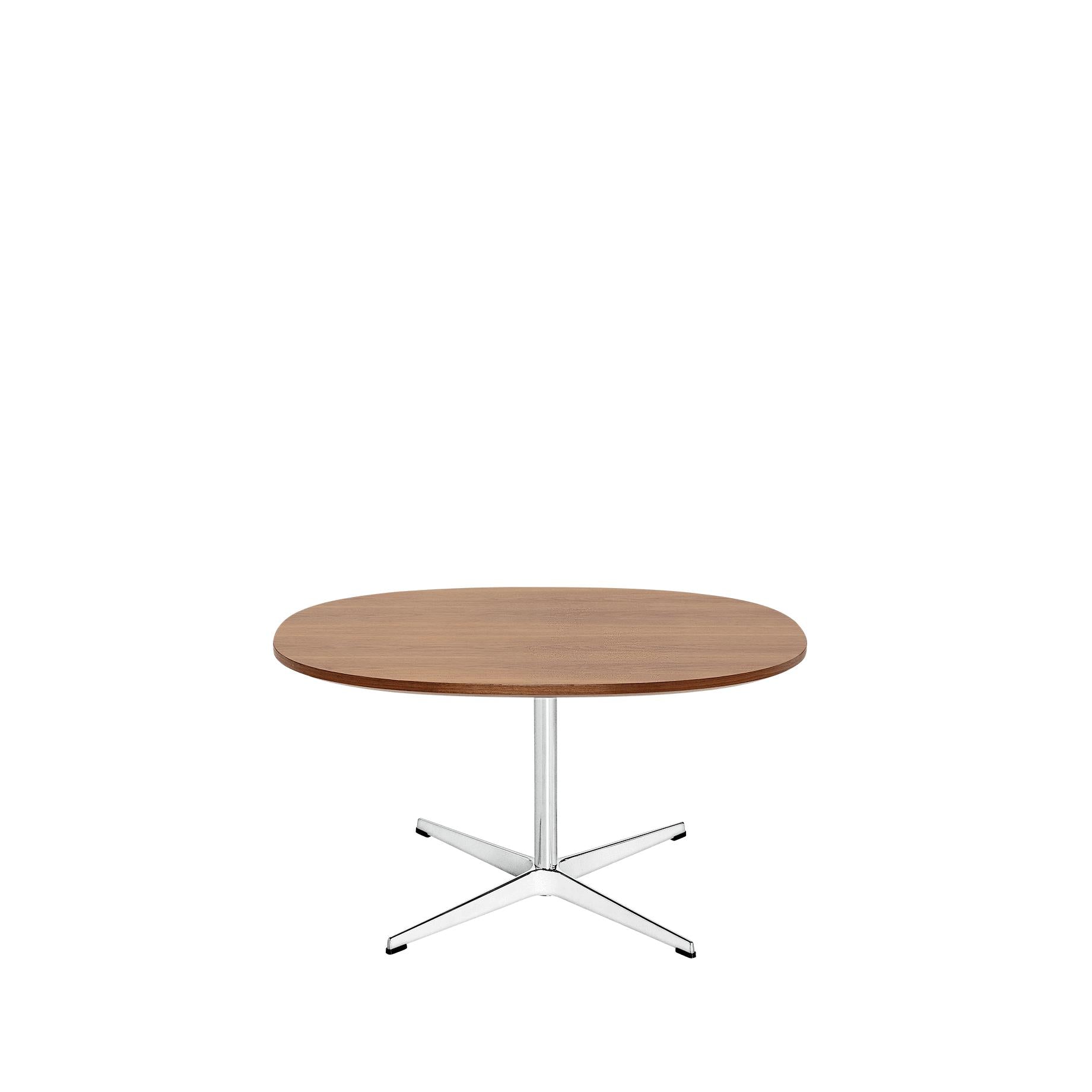 Fritz Hansen Supercirkulární konferenční stolek Ø75 cm, ořechová dýha