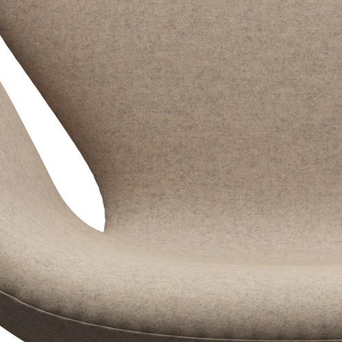 Fritz Hansen Swan Lounge Chair, hnědý bronz/Divina MD písek