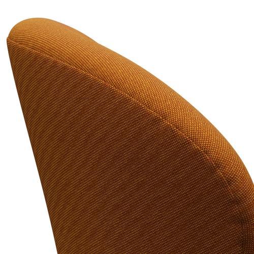 Fritz Hansen Swan Lounge Chair, Brown Bronz/Rims Dark Red/Yellow