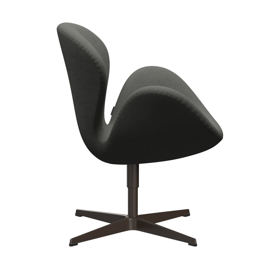 Fritz Hansen Swan Lounge Chair, Brown Bronze/Steelcut Grey