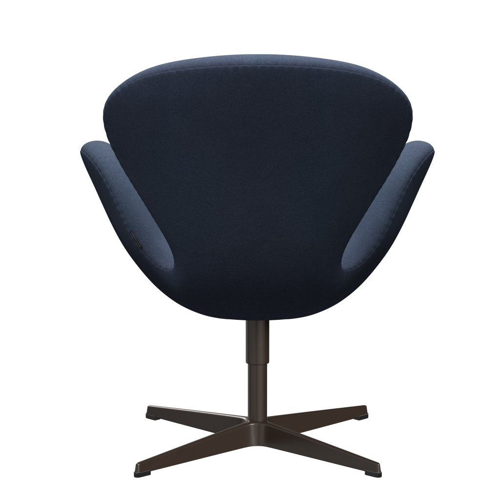 Fritz Hansen Swan Lounge Chair, Brown Bronz/Tonus Grey Blue