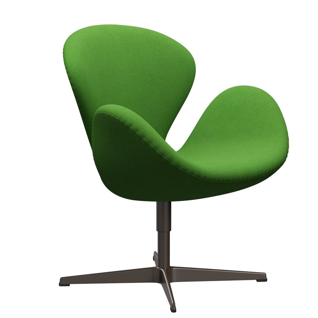 Fritz Hansen Swan Lounge Chair, Brown Bronz/Tonus Light Green