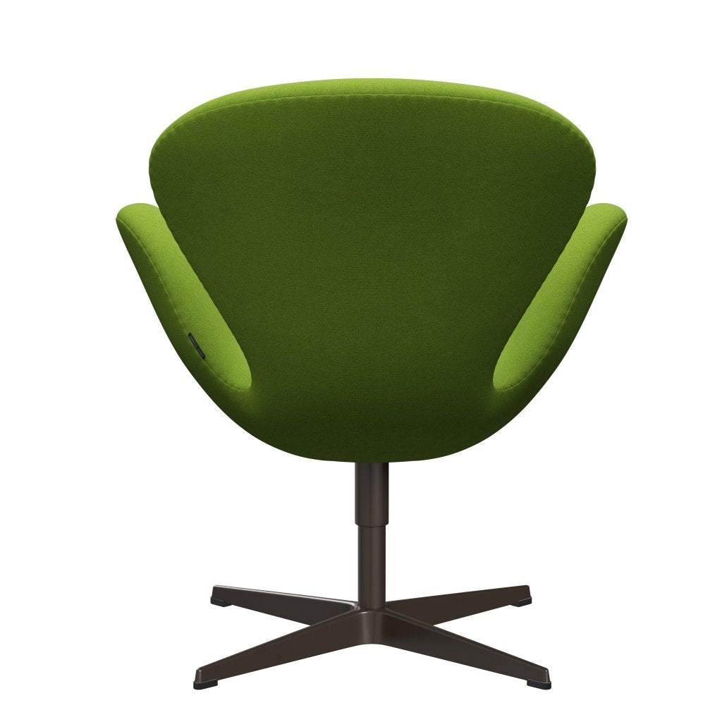 Lounge židle Fritz Hansen Swan, Brown Bronz/Tonus Lime