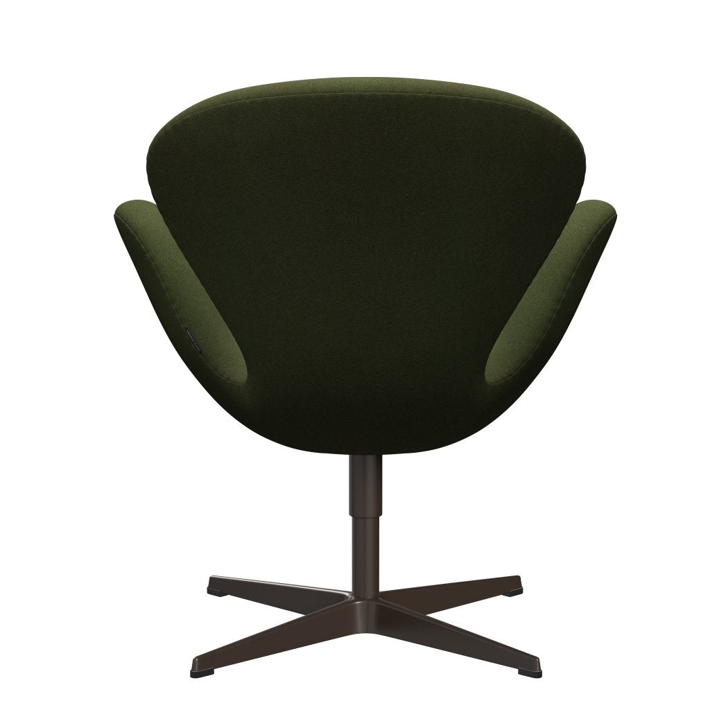 Fritz Hansen Swan Lounge Chair, Brown Bronz/Tonus Vojenská zelená