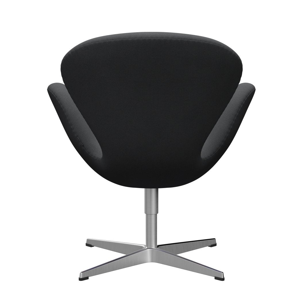Fritz Hansen Swan Lounge Chair, satén kartáčovaný hliník/Christianshavn Grey Uni