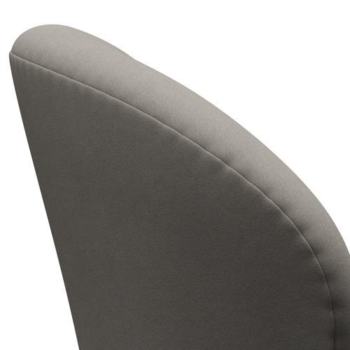 Fritz Hansen Swan Lounge Chair, saténový kartáčovaný hliník/pohodlí šedá (60003)