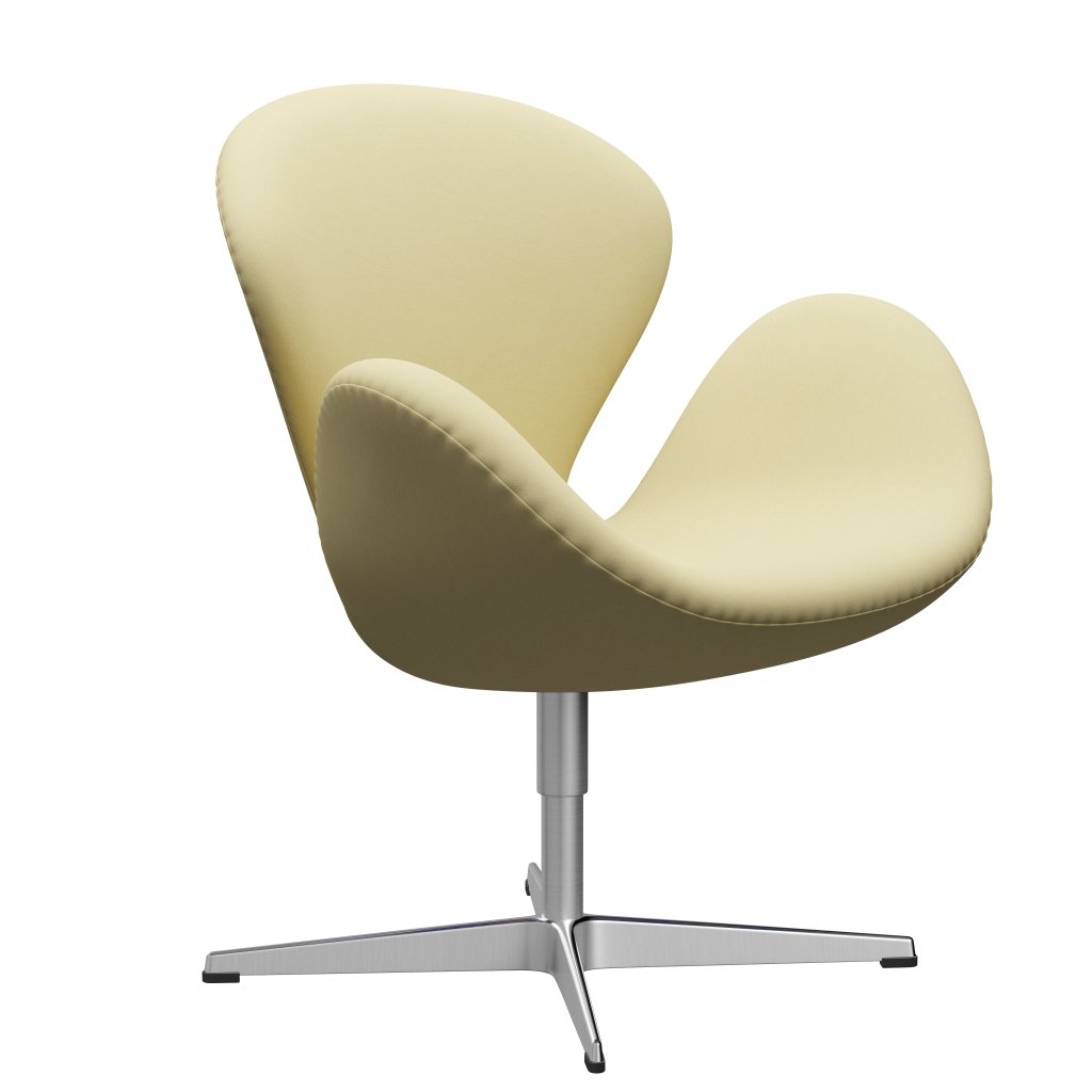 Fritz Hansen Swan Lounge Chair, saténový kartáčovaný hliník/pohodlí šedá (68008)