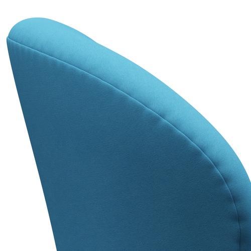 Lounge Fritz Hansen Swan Lounge, satén kartáčovaný hliník/pohodlí světle modrá (66010)