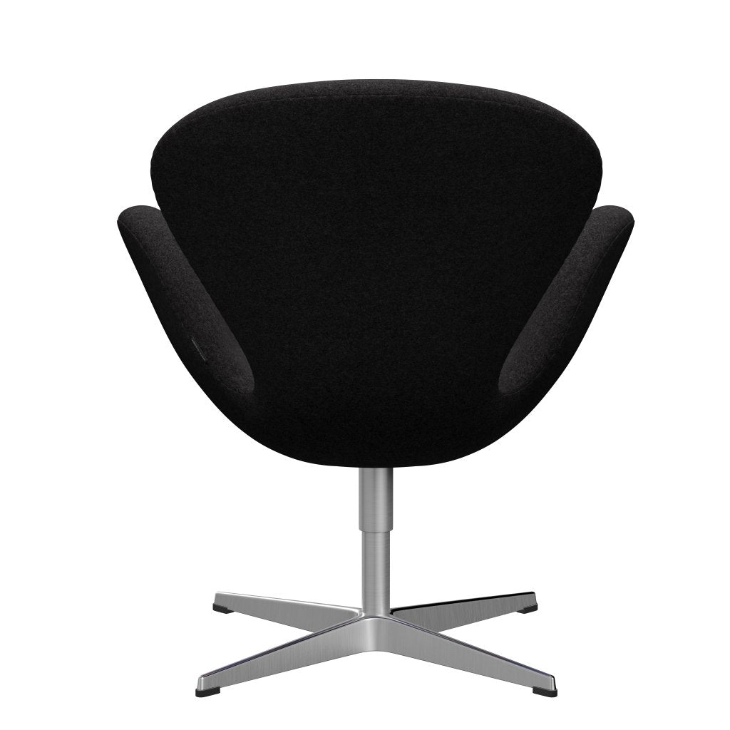 Fritz Hansen Swan Lounge Chair, satén kartáčovaný hliník/Divina MD tmavě šedá